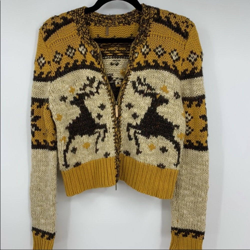Free People reindeer :)  Rudolph Rare Cardigan